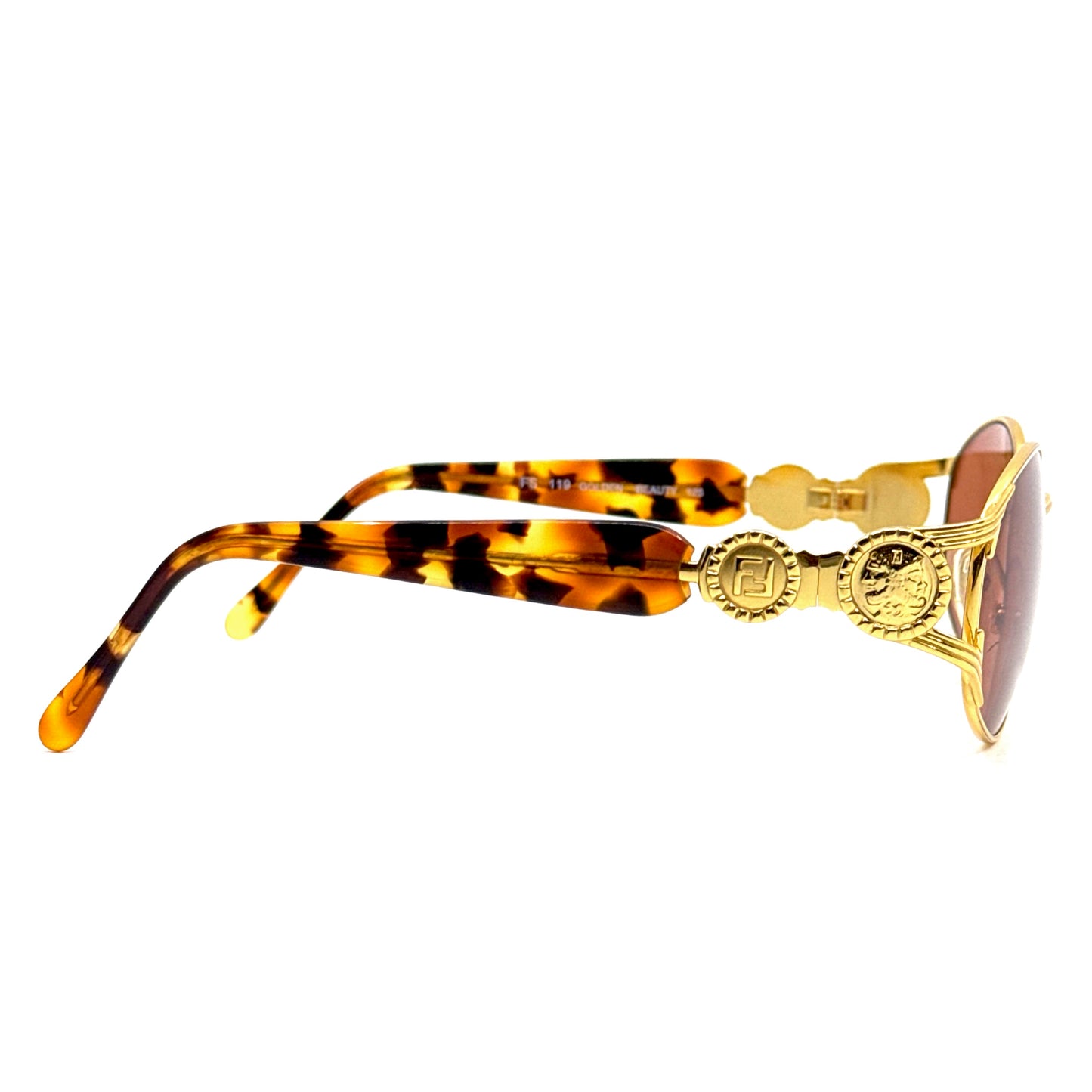 FENDI Vintage Eyeglasses FS119 Golden Beauty 125