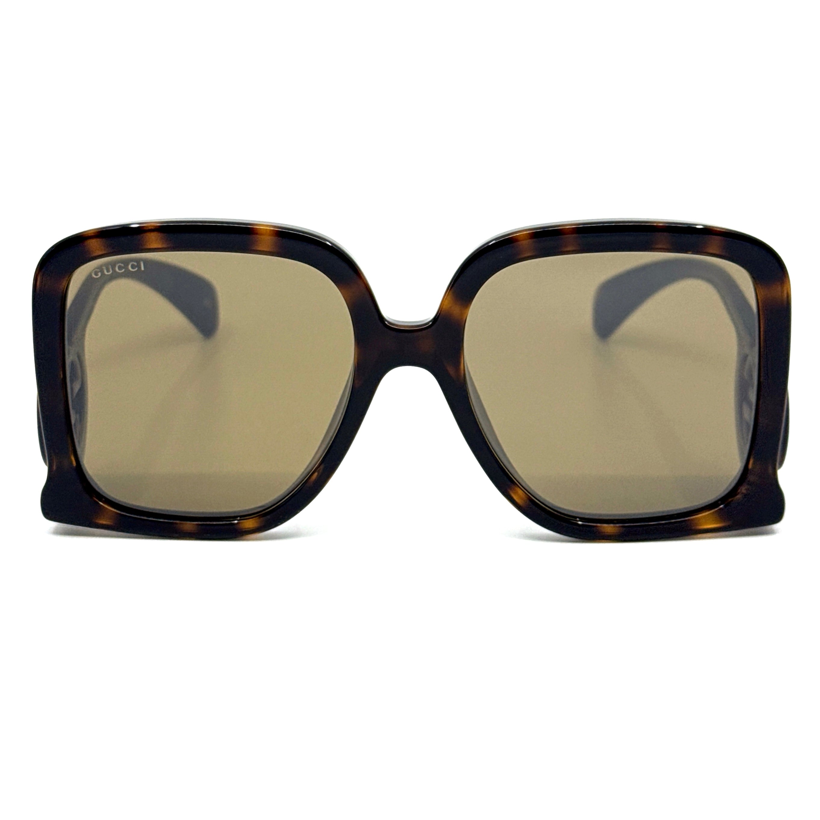 Gucci GG1326S 007 Square Sunglasses – Havana\\Brown Gucci Sunglasses GG1326S 007 Dark Dark Havana - eye-oo.com main image 4