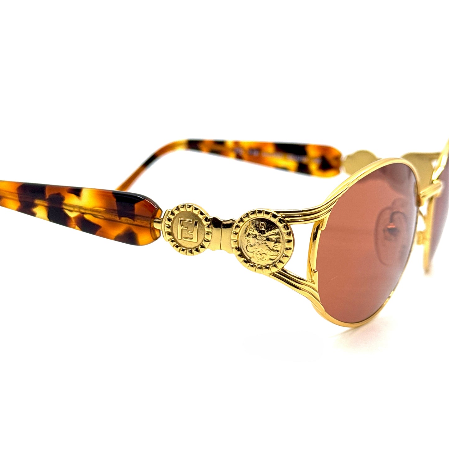 FENDI Vintage Eyeglasses FS119 Golden Beauty 125