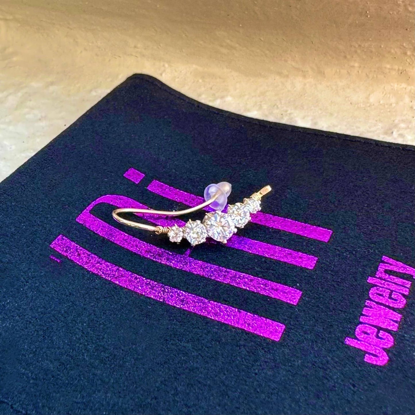 Sparkle ear cuff non pierced - 14K Gold
