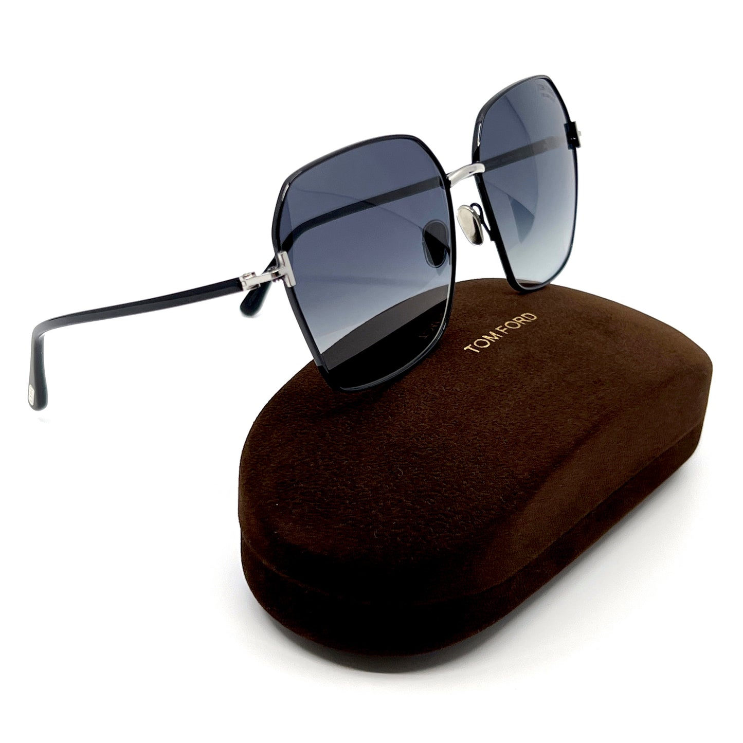 TOM FORD Claudia-02 Sunglasses TF839 01D Polarized