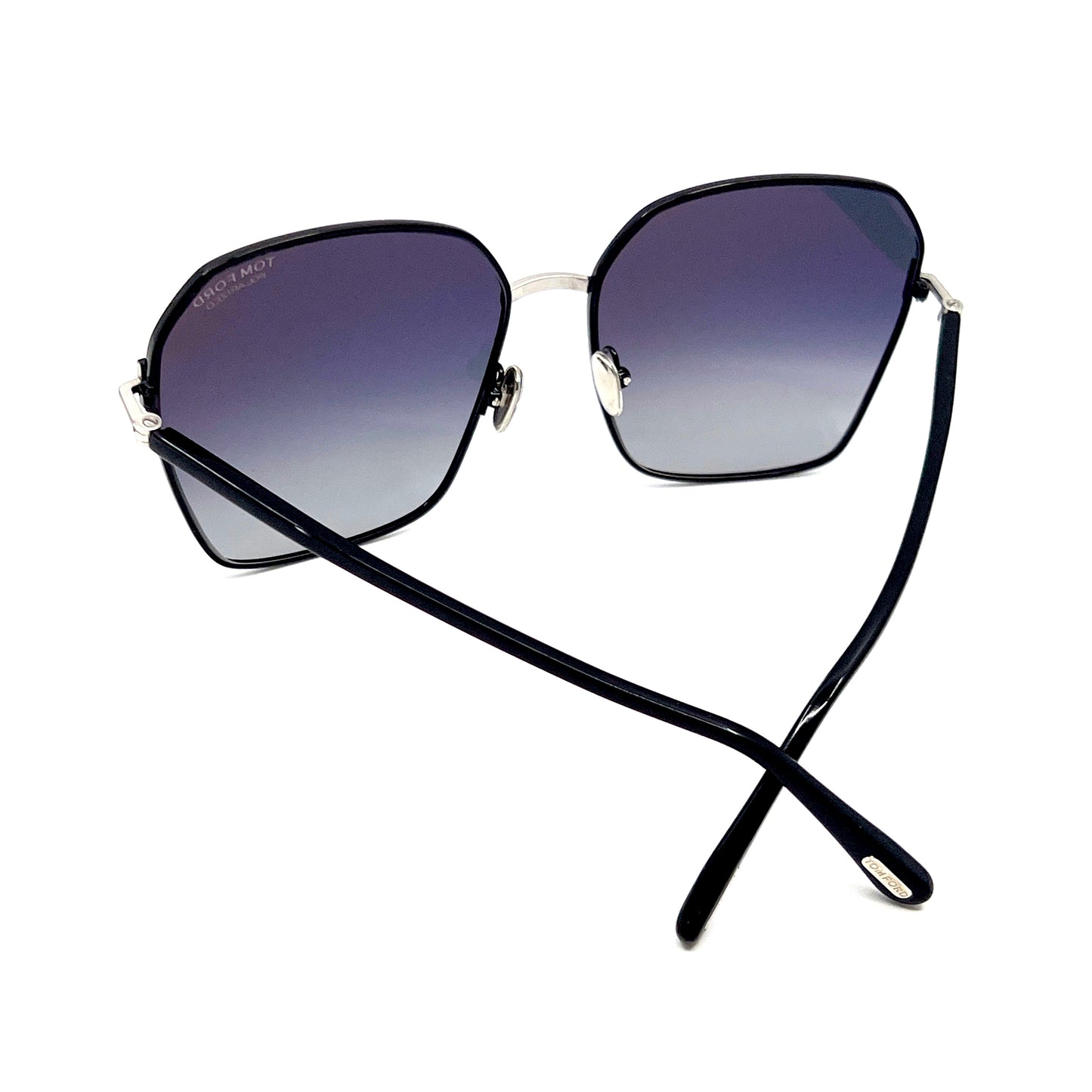 TOM FORD Claudia-02 Sunglasses TF839 01D Polarized