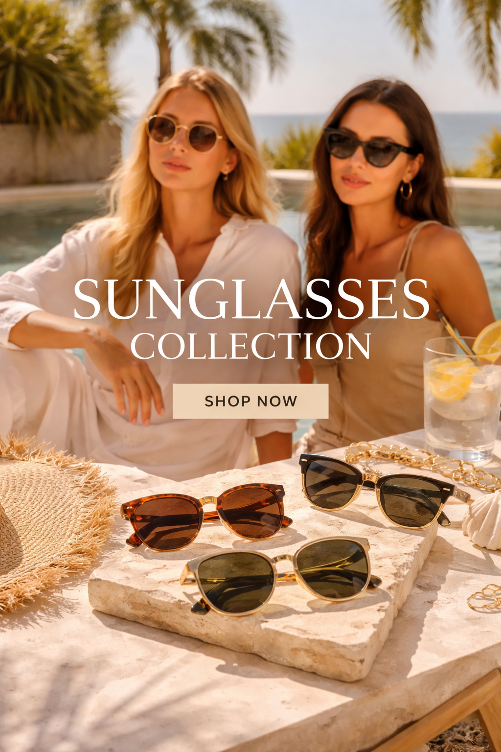 Luxury Designer sunglasses collection featuring modern and classic styles for men and women