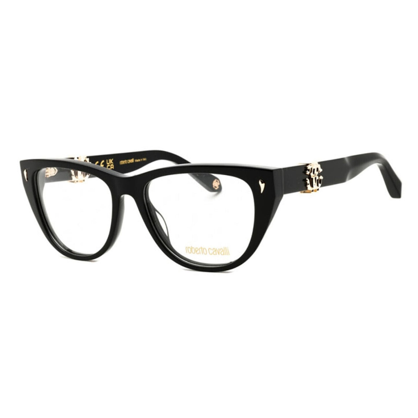 NEW Roberto Cavalli VRC045 0700 Shiny Black Sunglasses Authentic