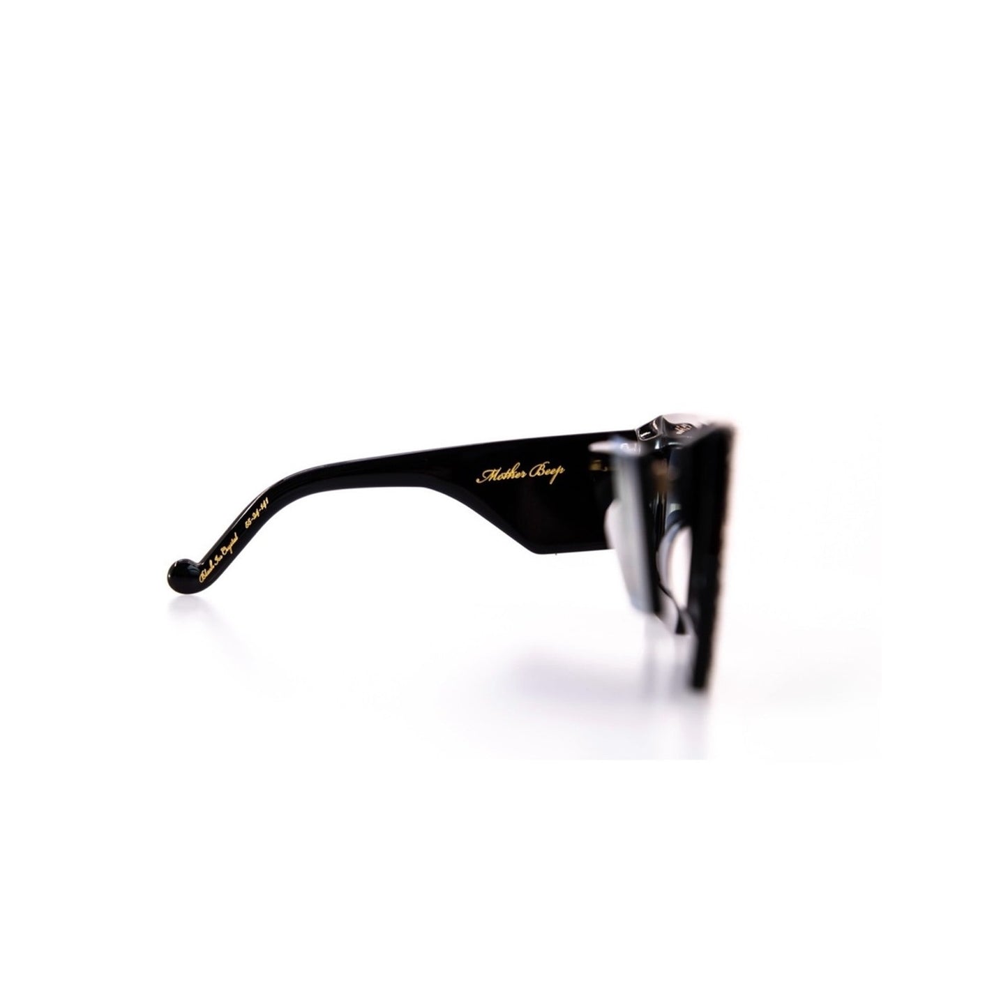 New Anna Karin Karlsson Mother Beep Black Crystal Sunglasses Authentic