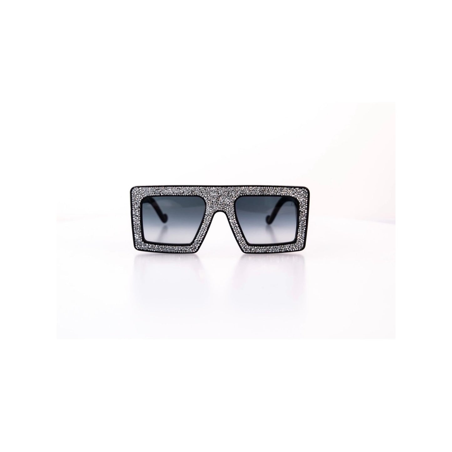 New Anna Karin Karlsson Mother Beep Ice Crystal Black Sunglasses Authentic