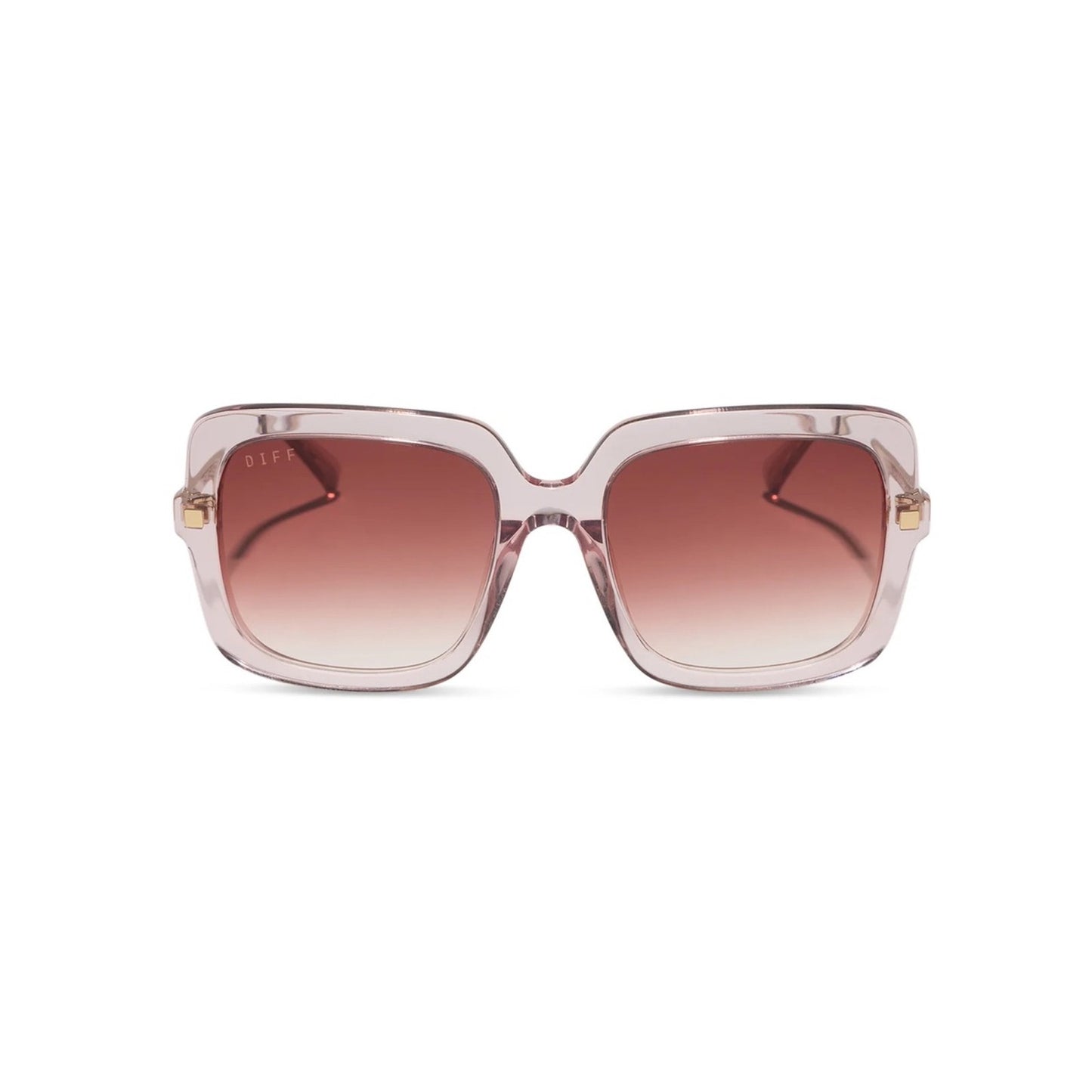 NEW DIFF Eyewear SANDRA DE01-0370-LP Light Pink Crystal Sunglasses Authentic