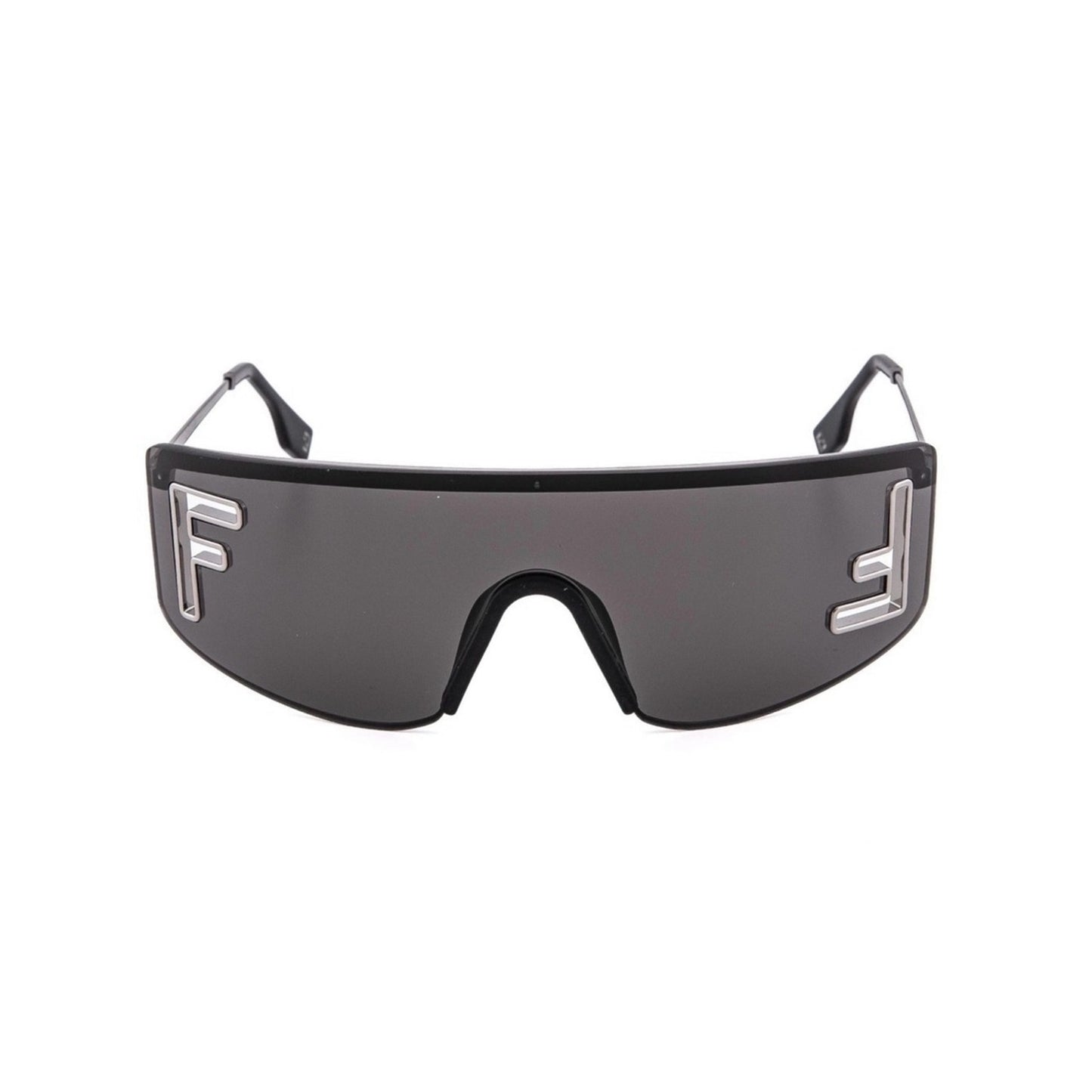 NEW FENDI FE40168U 14A SHINY LIGHT RUTHENIUM Sunglasses Authentic