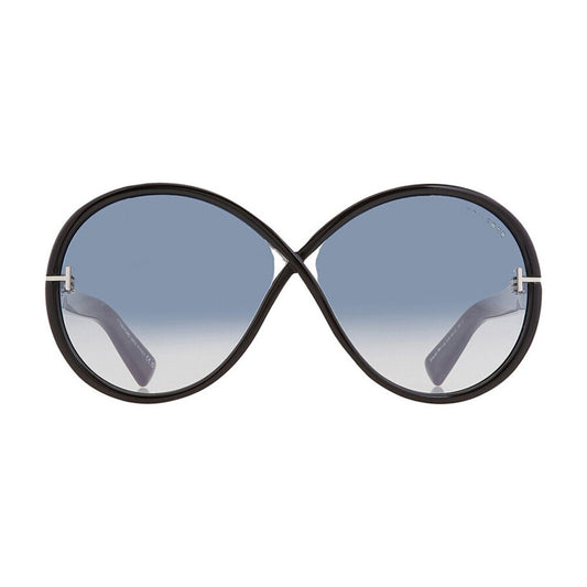NEW Tom Ford FT1116 01X Shiny Black Sunglasses Authentic