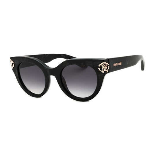 NEW Roberto Cavalli SRC065M 0981 Shiny Black Sunglasses Authentic