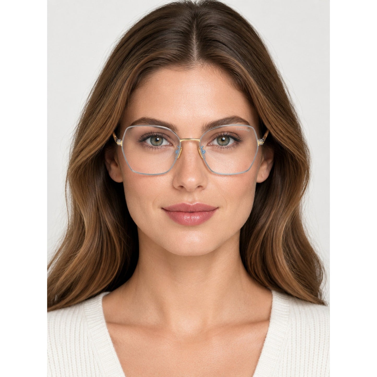 NEW Tom Ford FT5876-B 014 Shiny Light Ruthenium Sunglasses Authentic