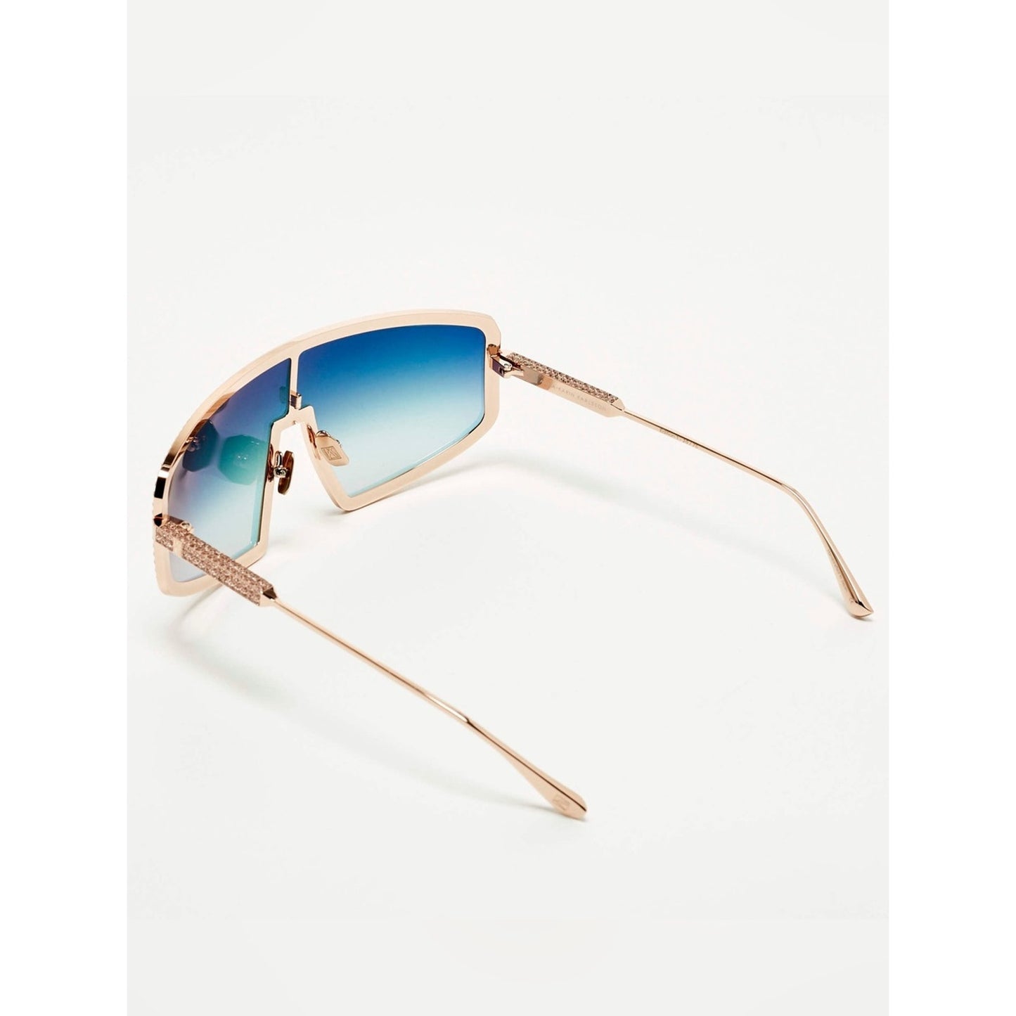 New Anna Karin Karlsson Shady Luv 2.0 Rose Crystal Shield Sunglasses Authentic