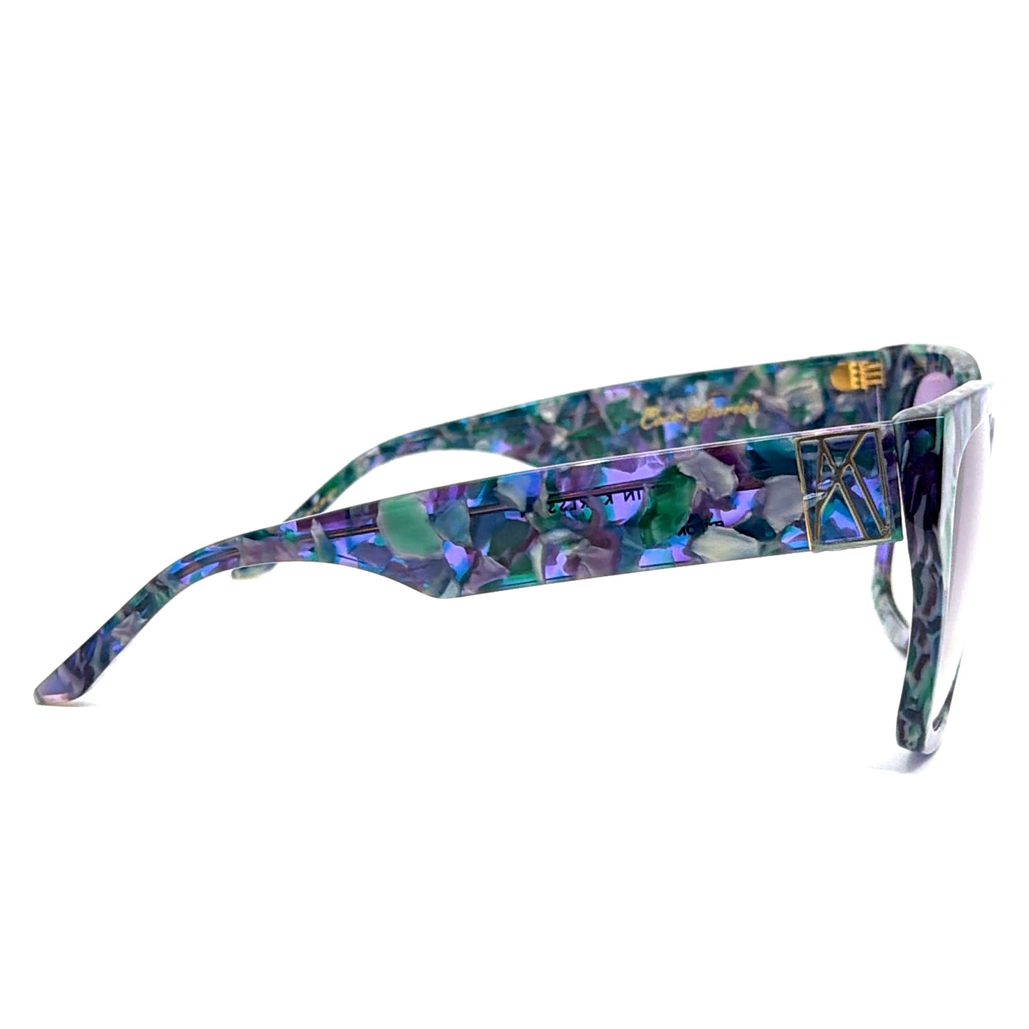 Anna Karin Karlsson Coco Stories Winter Square Sunglasses Blue-Purple Marble