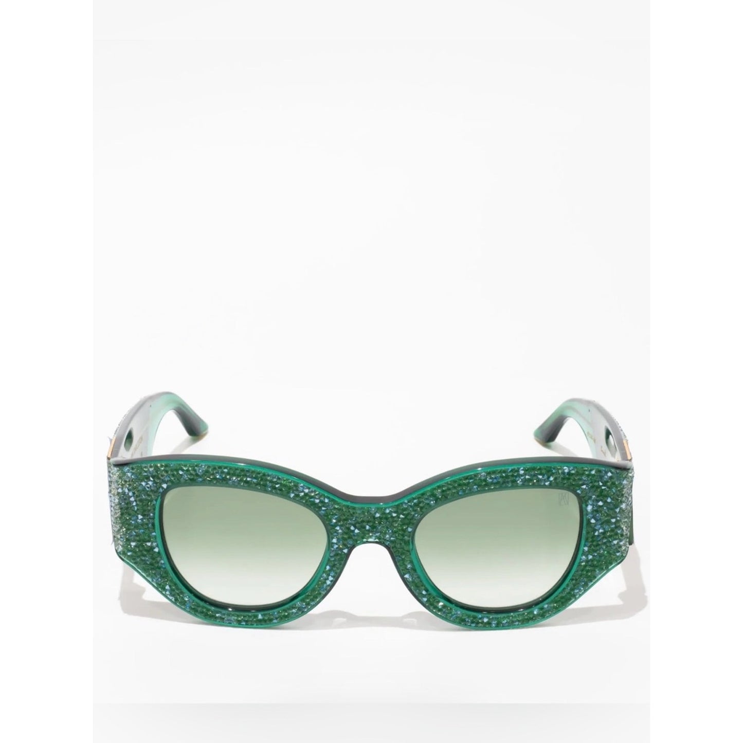 New Anna Karin Karlsson Green Lucky Goes To Vegas Emerald Crystal Sunglasses