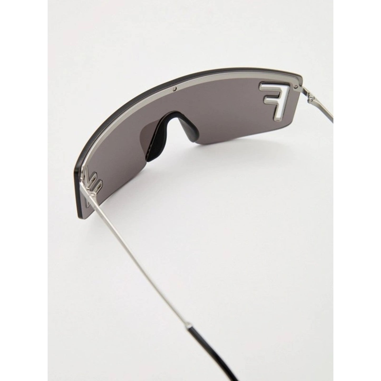 NEW FENDI FE40168U 14A SHINY LIGHT RUTHENIUM Sunglasses Authentic