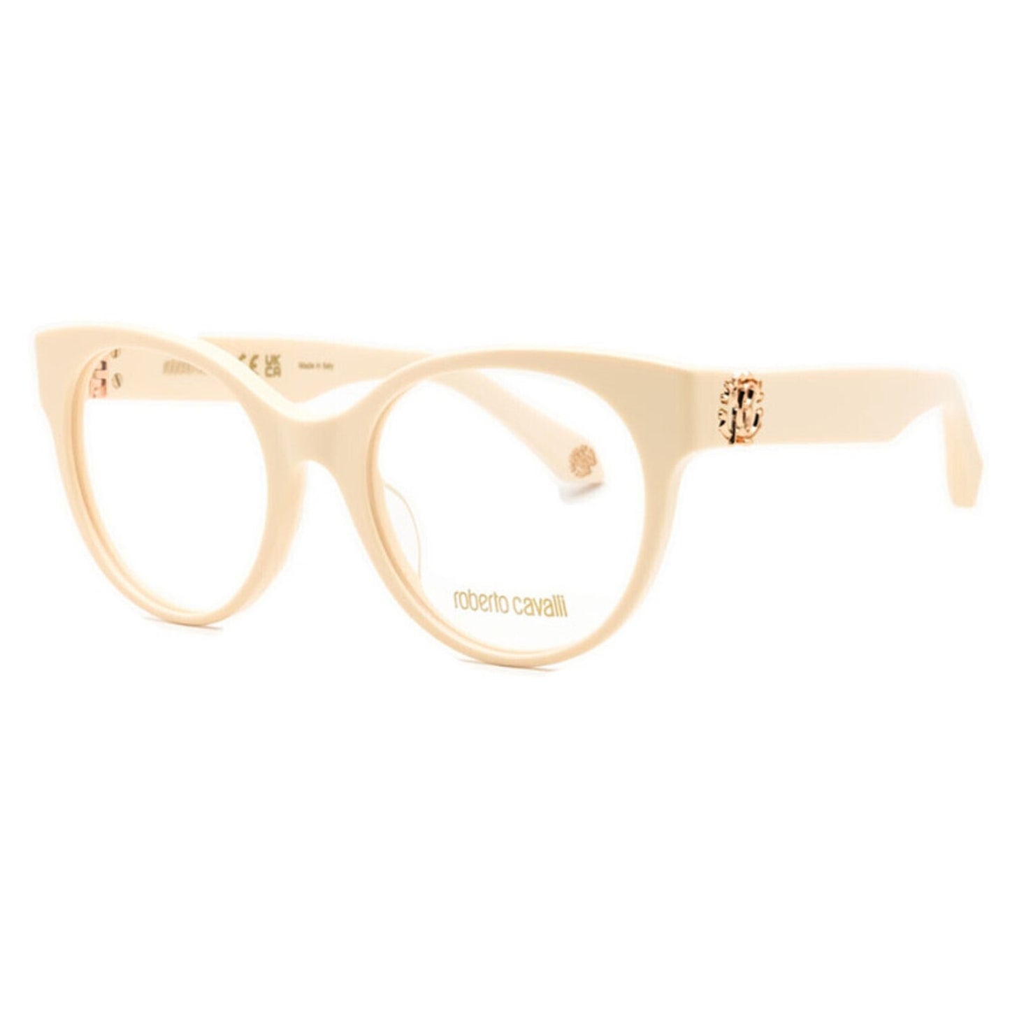 NEW Roberto Cavalli VRC027M 09X7 Shiny Beige Eyeglasses Authentic
