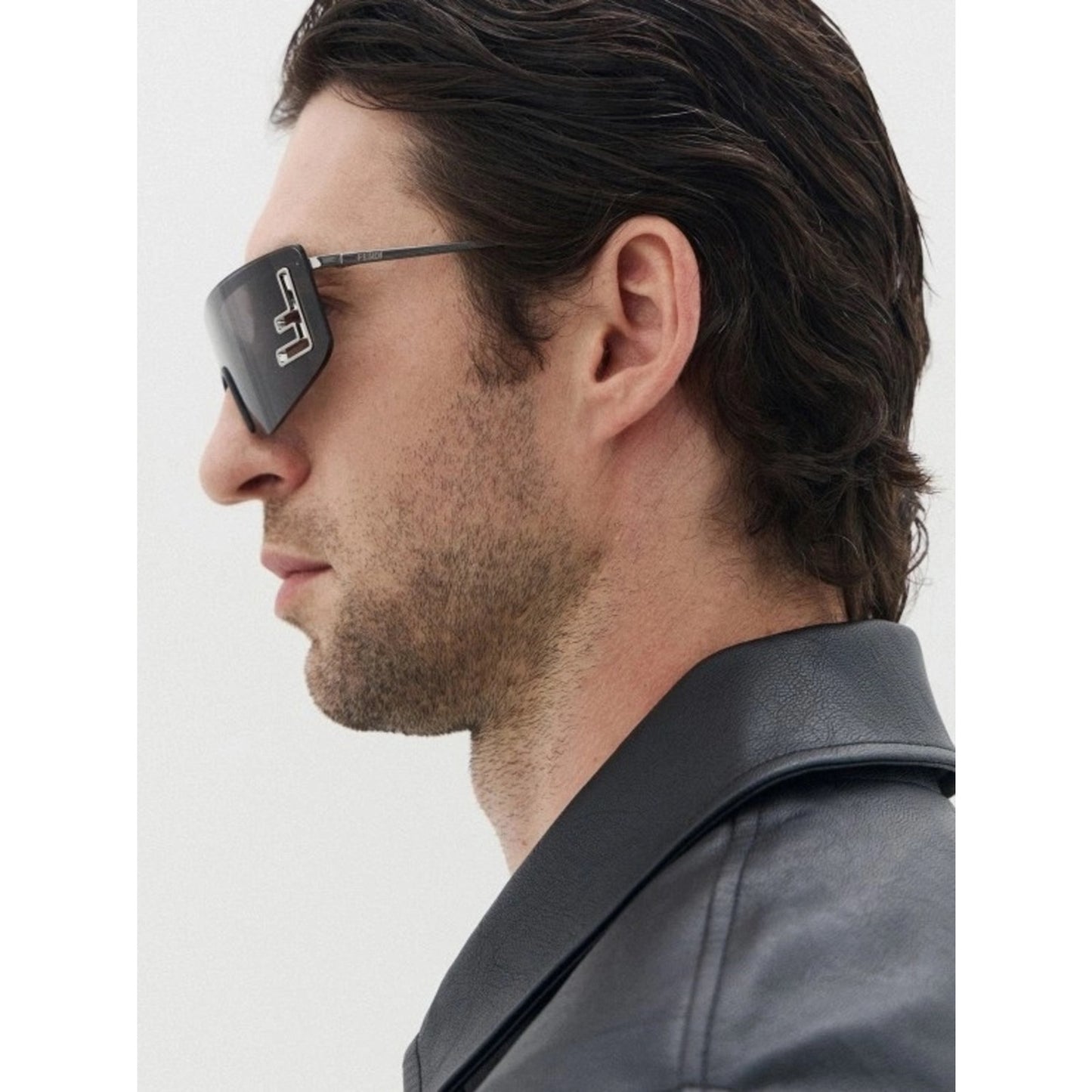 NEW FENDI FE40168U 14A SHINY LIGHT RUTHENIUM Sunglasses Authentic