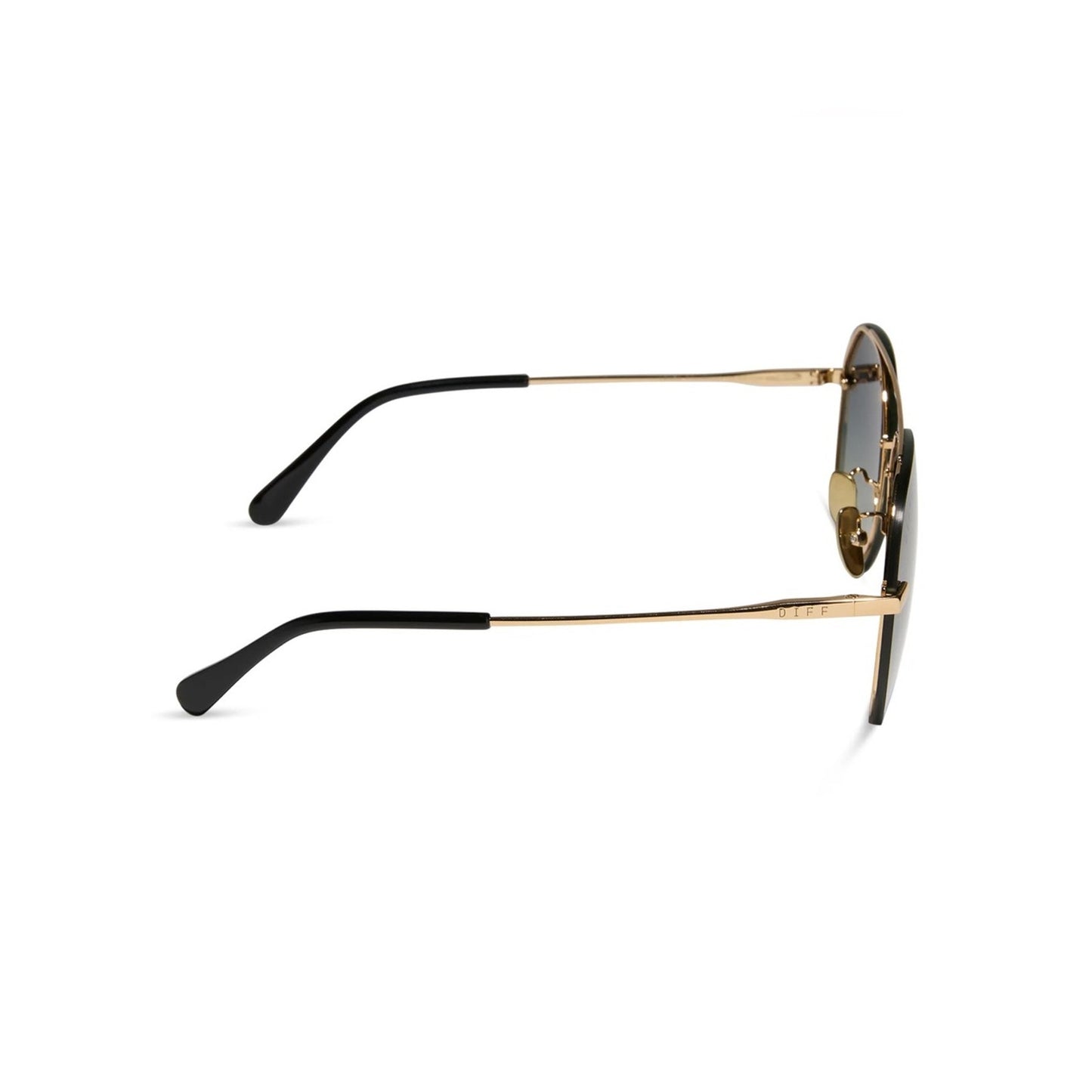 NEW DIFF Eyewear LENOX GD-GG122P Gold Black Sunglasses Authentic