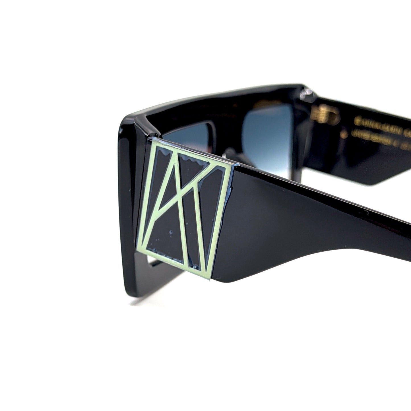 New Anna Karin Karlsson Mother Beep Ice Crystal Black Sunglasses Authentic