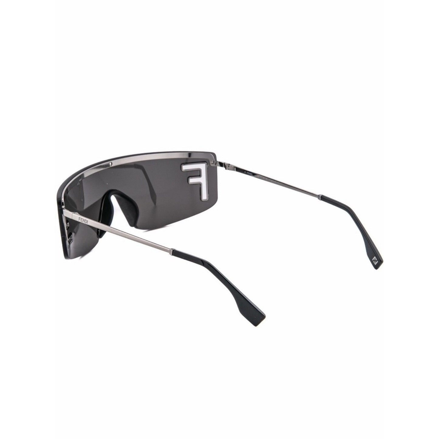 NEW FENDI FE40168U 14A SHINY LIGHT RUTHENIUM Sunglasses Authentic