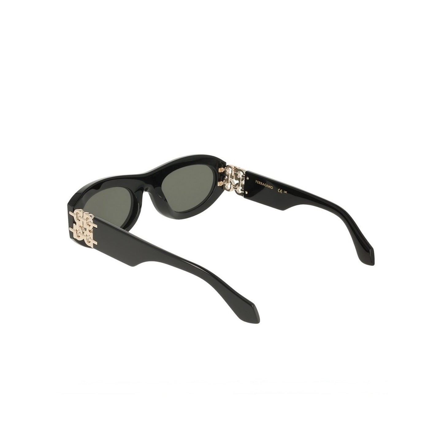 New Salvatore Ferragamo SF2082SE 001 Women's Black Sunglasses Authentic