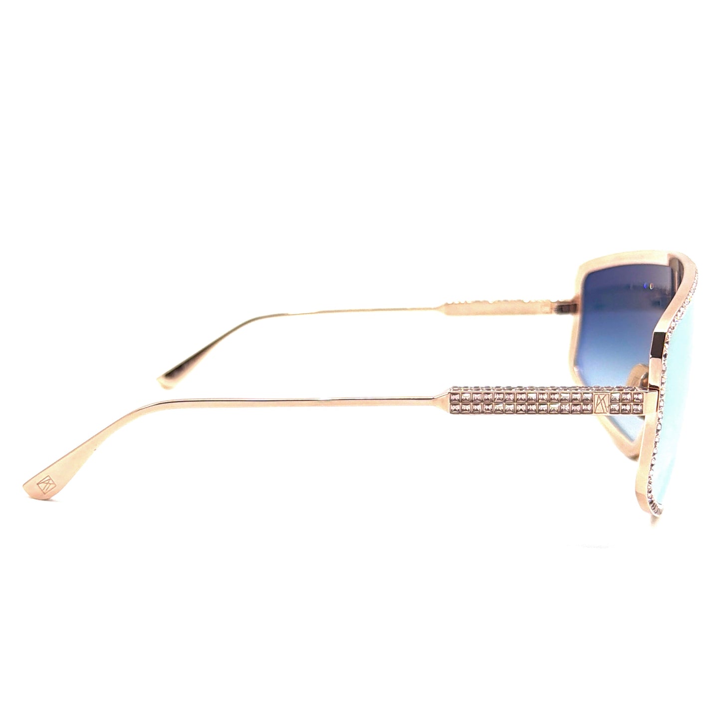 Anna Karin Karlsson Shady Luv 2.0 Rose Crystal Shield Sunglasses Authentic