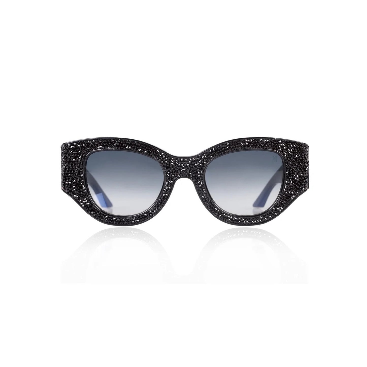 New Anna Karin Karlsson Lucky Goes To Vegas Black Crystal Sunglasses Authentic