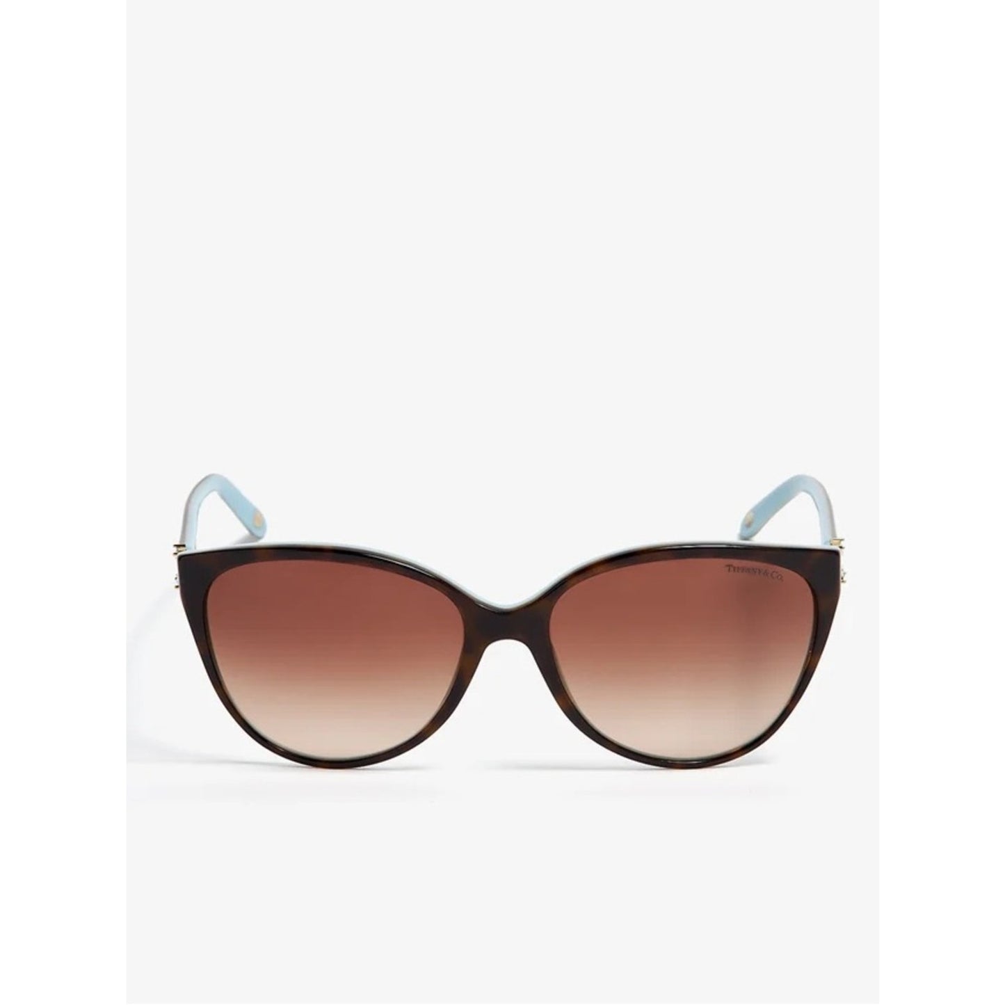 NEW TIFFANY & CO TF4089B 81343B HAVANA ON TIFFANY BLUE Sunglasses Authentic