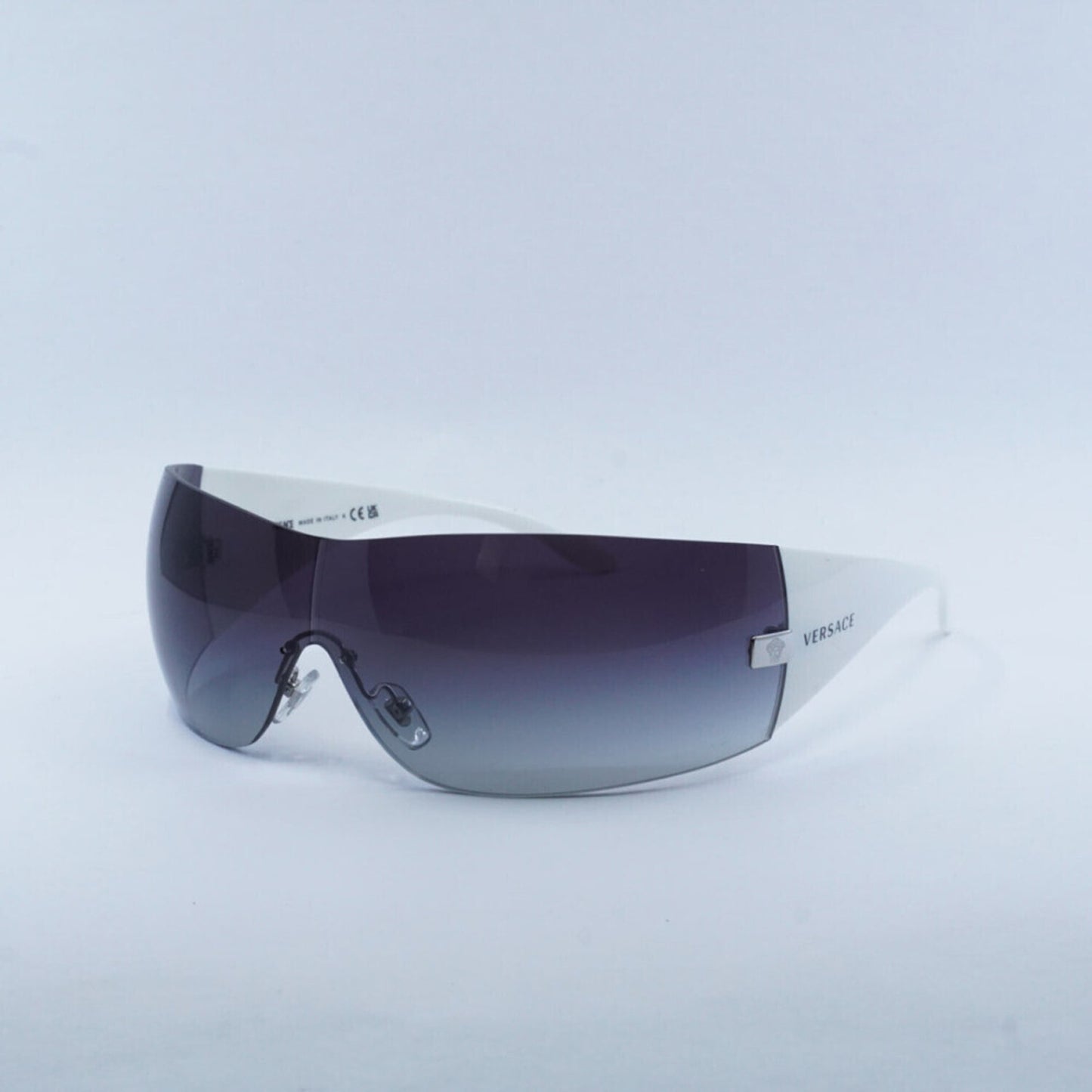 NEW Versace VE2054 10008G Silver Sunglasses Authentic