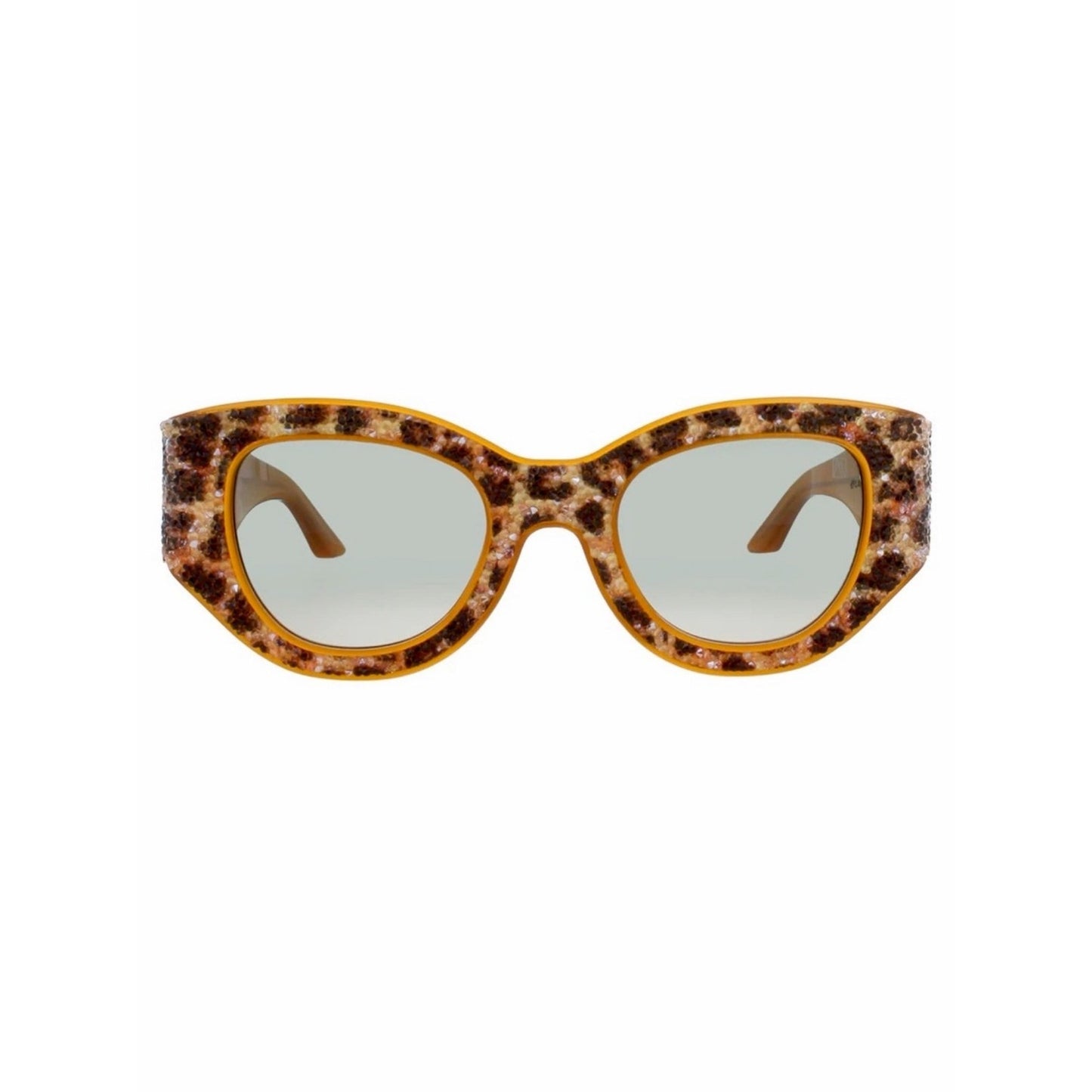 New Anna Karin Karlsson Lucky Goes To Vegas Leopard Crystals Sunglasses