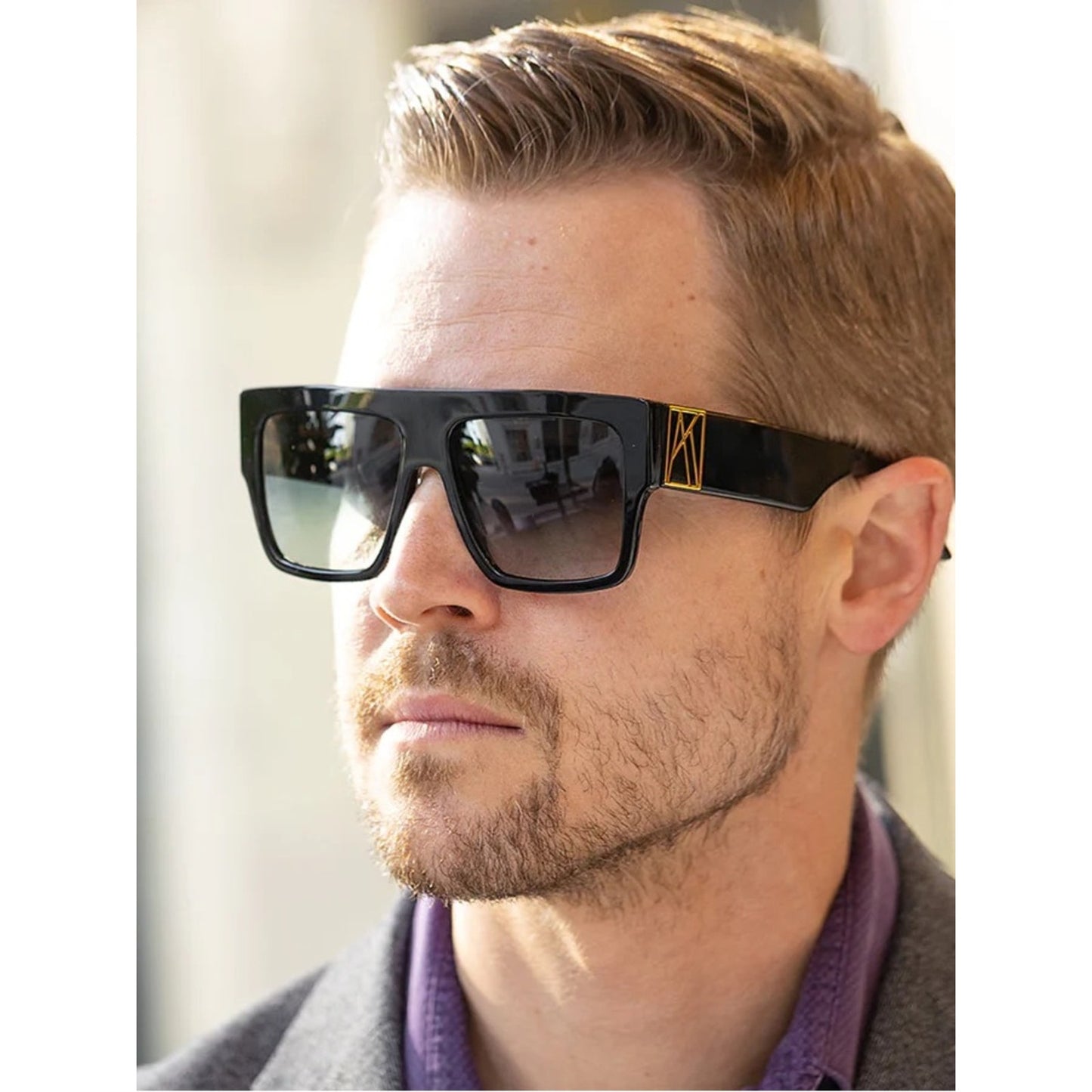 New Anna Karin Karlsson Mr 3Am Stories Fudge Gold Brown Unisex Sunglasses