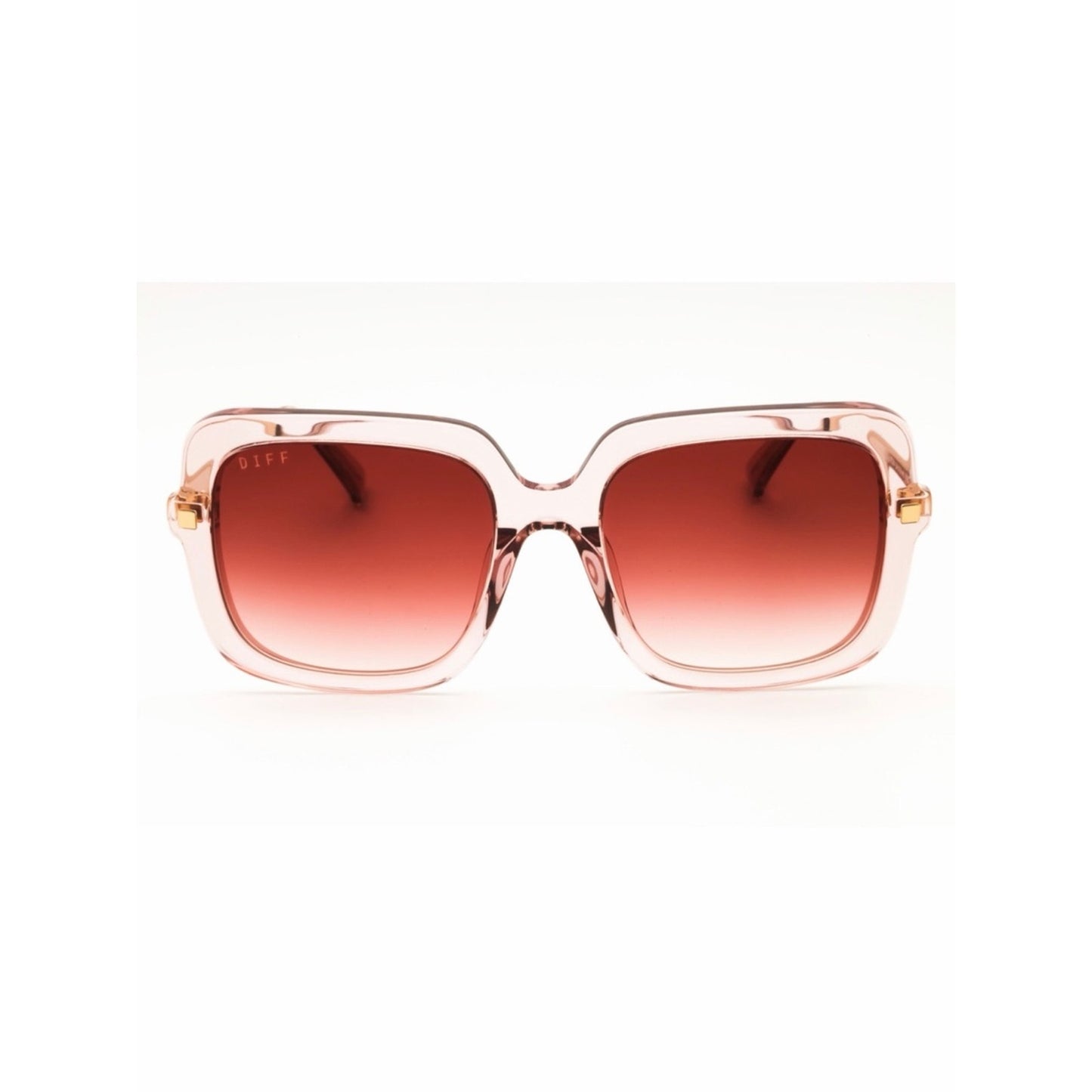 NEW DIFF Eyewear SANDRA DE01-0370-LP Light Pink Crystal Sunglasses Authentic