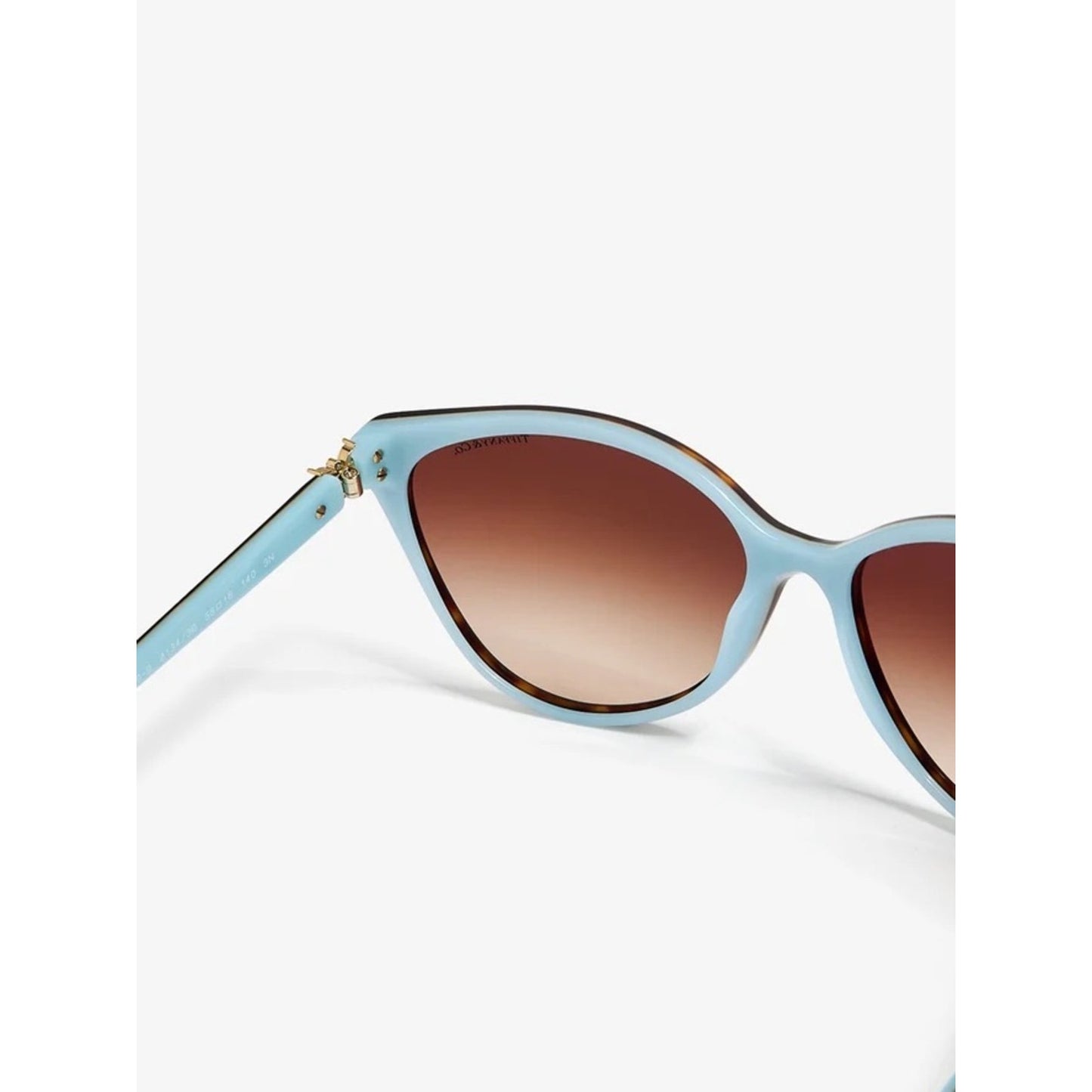 NEW TIFFANY & CO TF4089B 81343B HAVANA ON TIFFANY BLUE Sunglasses Authentic