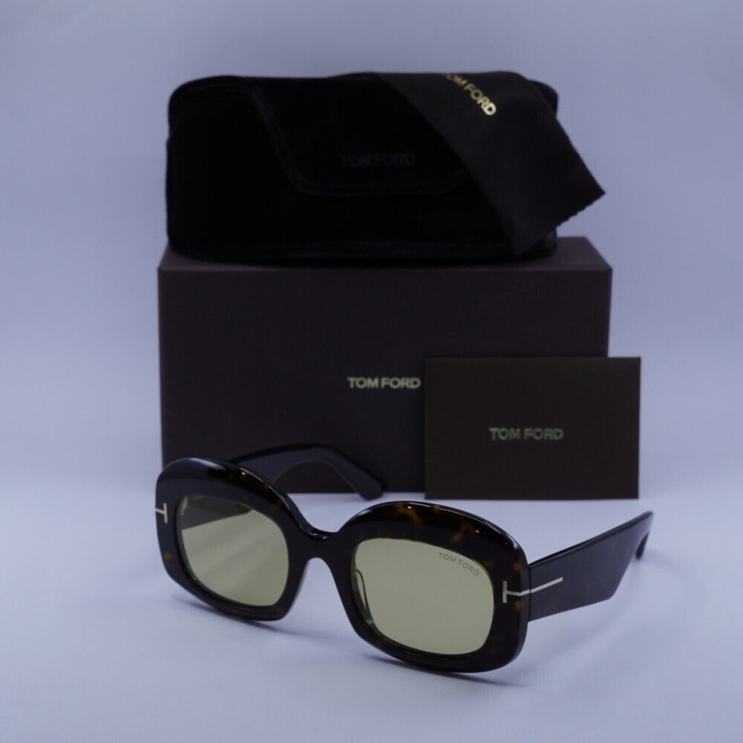 NEW Tom Ford FT1219 52E Dark Havana Sunglasses Authentic