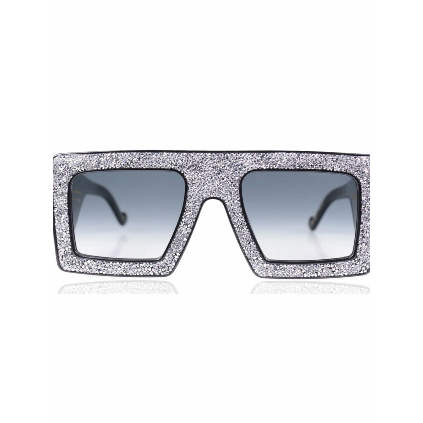 New Anna Karin Karlsson Mother Beep Ice Crystal Black Sunglasses Authentic