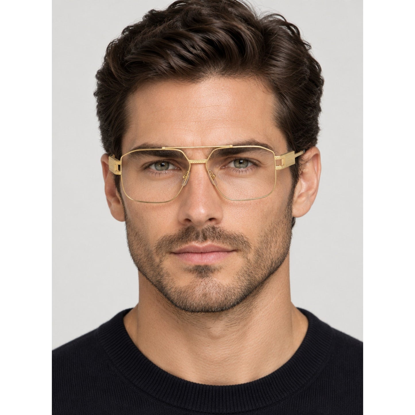 NEW Versace VE1302 1002 Gold Eyeglasses Authentic