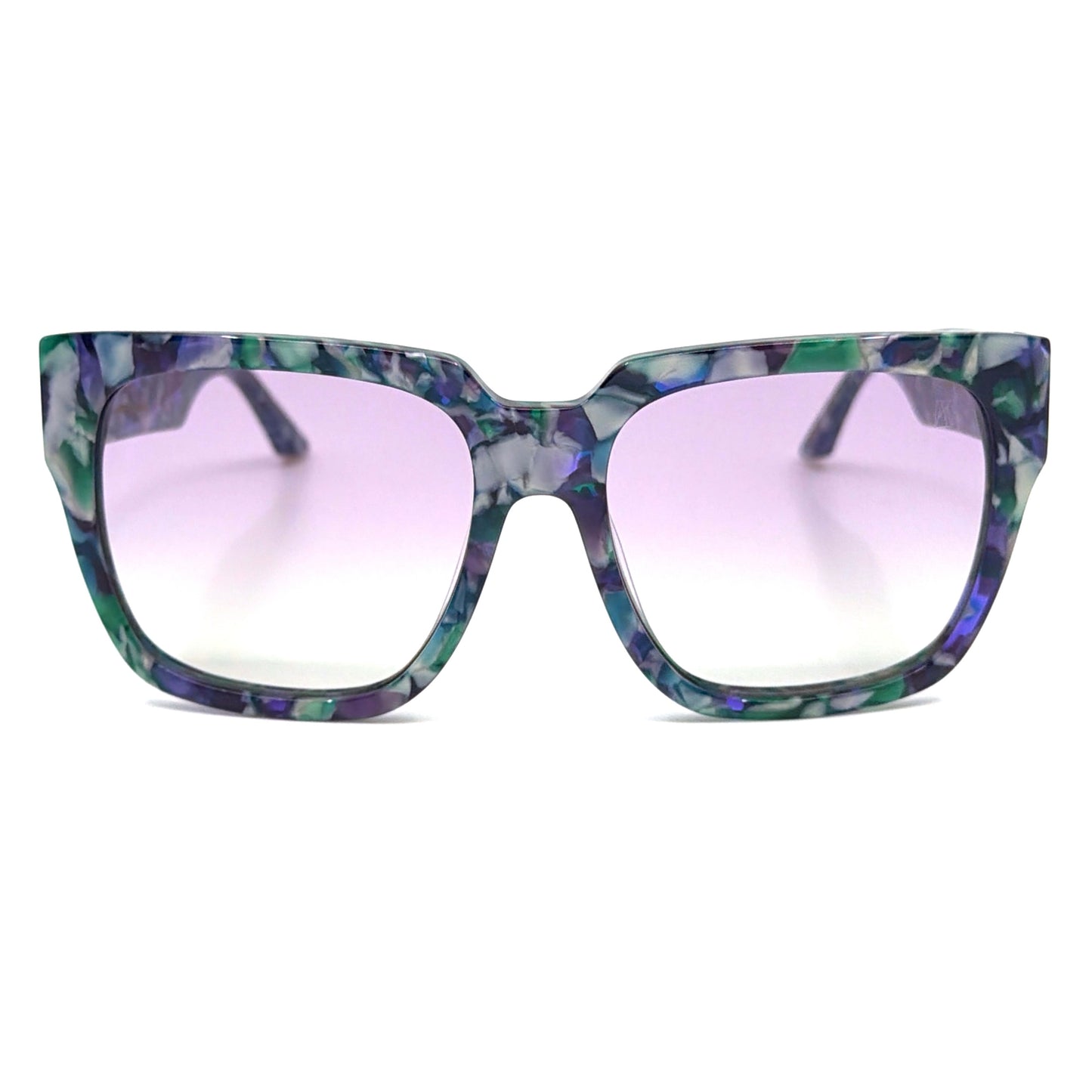 Anna Karin Karlsson Coco Stories Winter Square Sunglasses Blue-Purple Marble