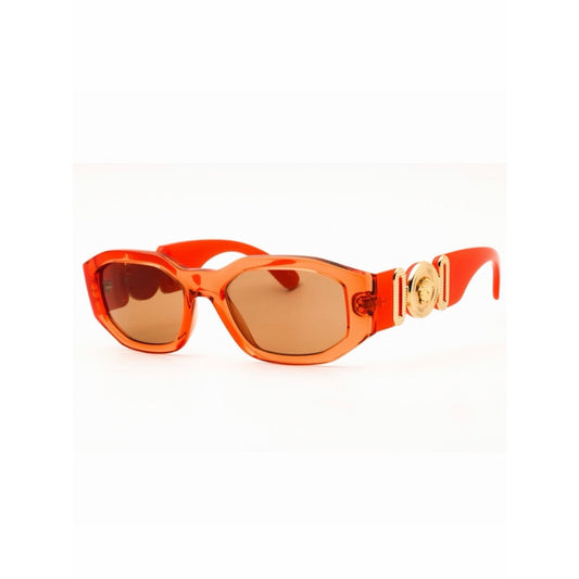 NEW Versace VE4361 552763 Transparent Papaya Orange Sunglasses Authentic