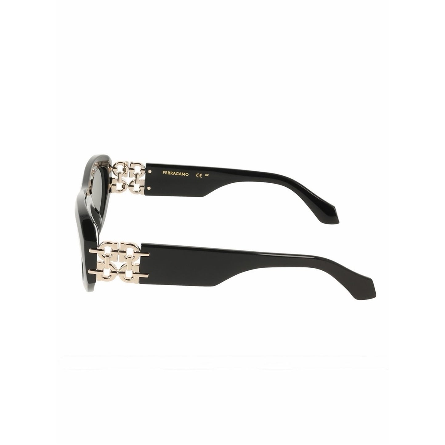 New Salvatore Ferragamo SF2082SE 001 Women's Black Sunglasses Authentic
