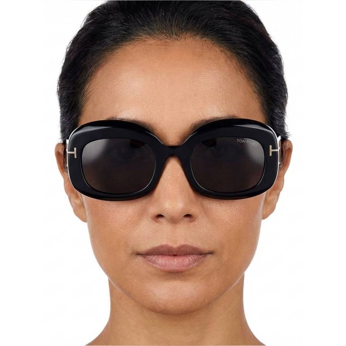 NEW Tom Ford FT1219 01A Shiny Black Sunglasses Authentic