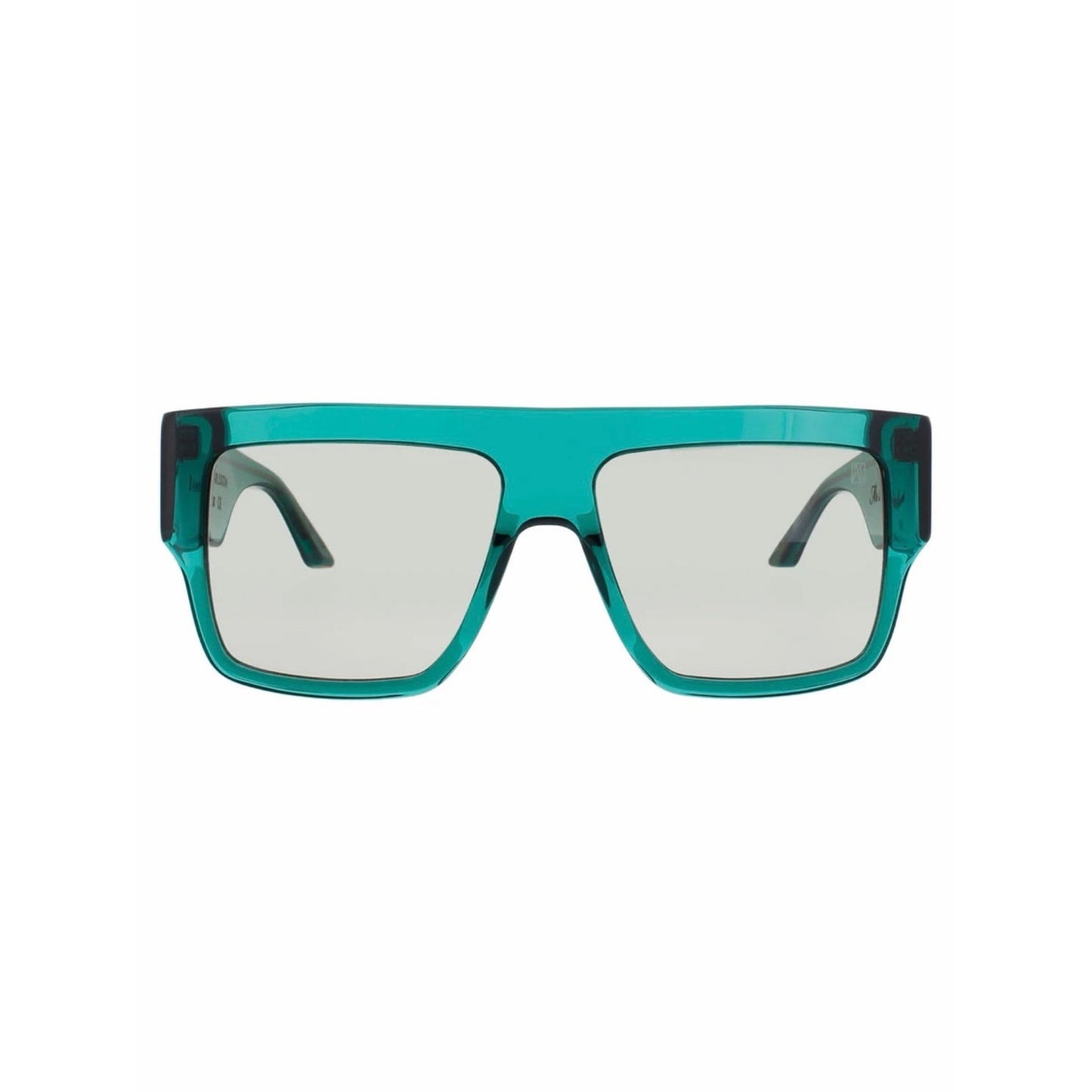 New Anna Karin Karlsson MR 3AM Stories Emerald Green Oversized Square Sunglasses