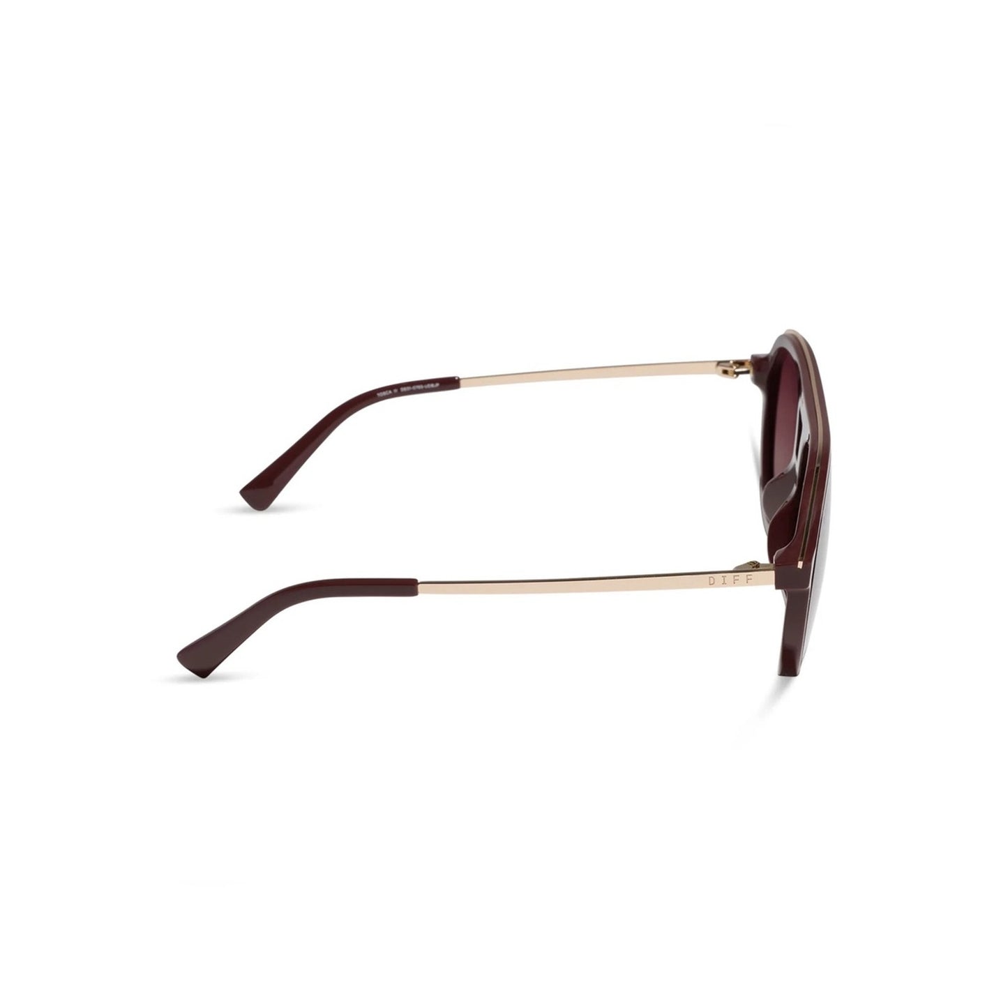 NEW DIFF Eyewear TOSCAIII DE01-0765 Rugby Red Sunglasses Authentic