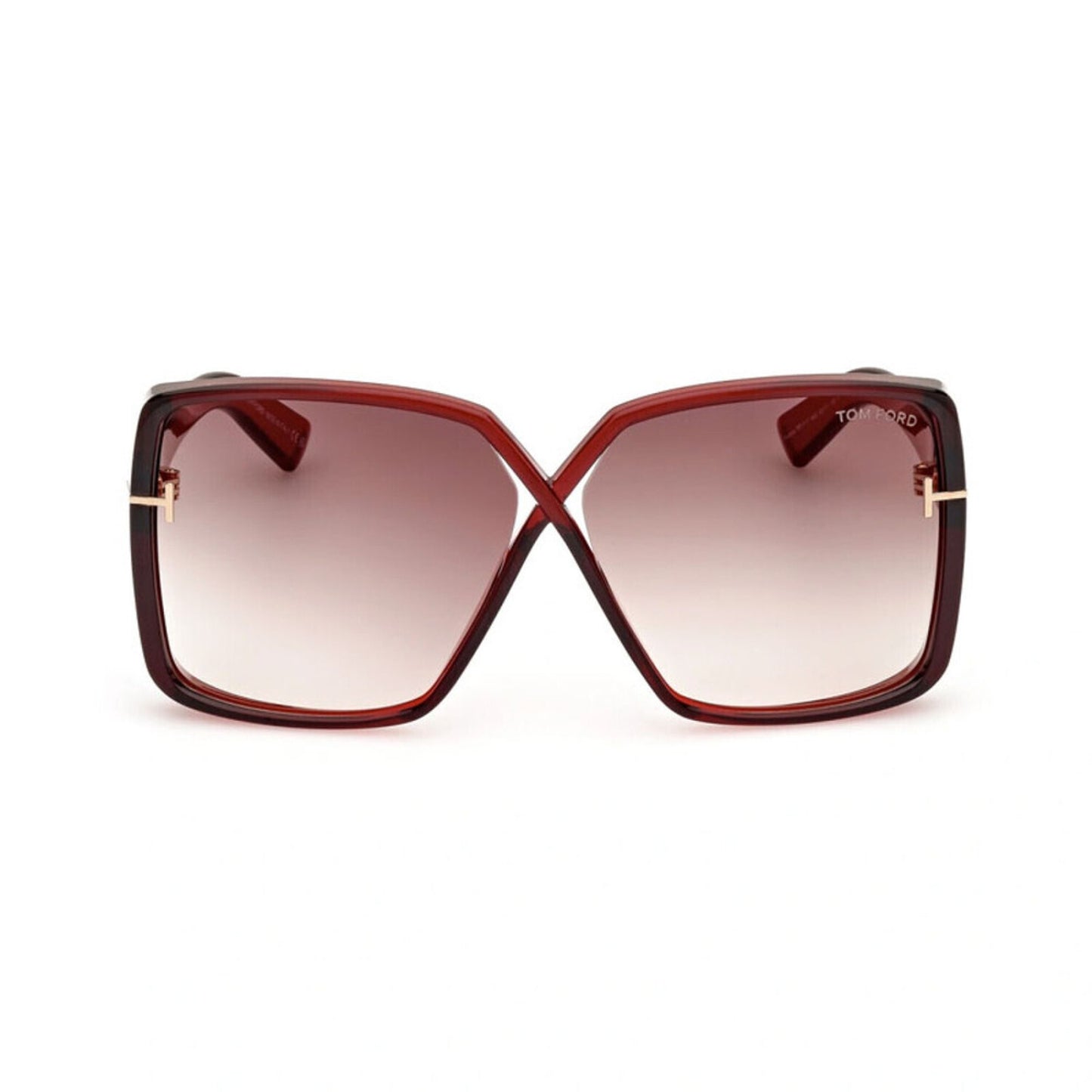 NEW Tom Ford FT1117 66G Shiny Red Sunglasses Authentic