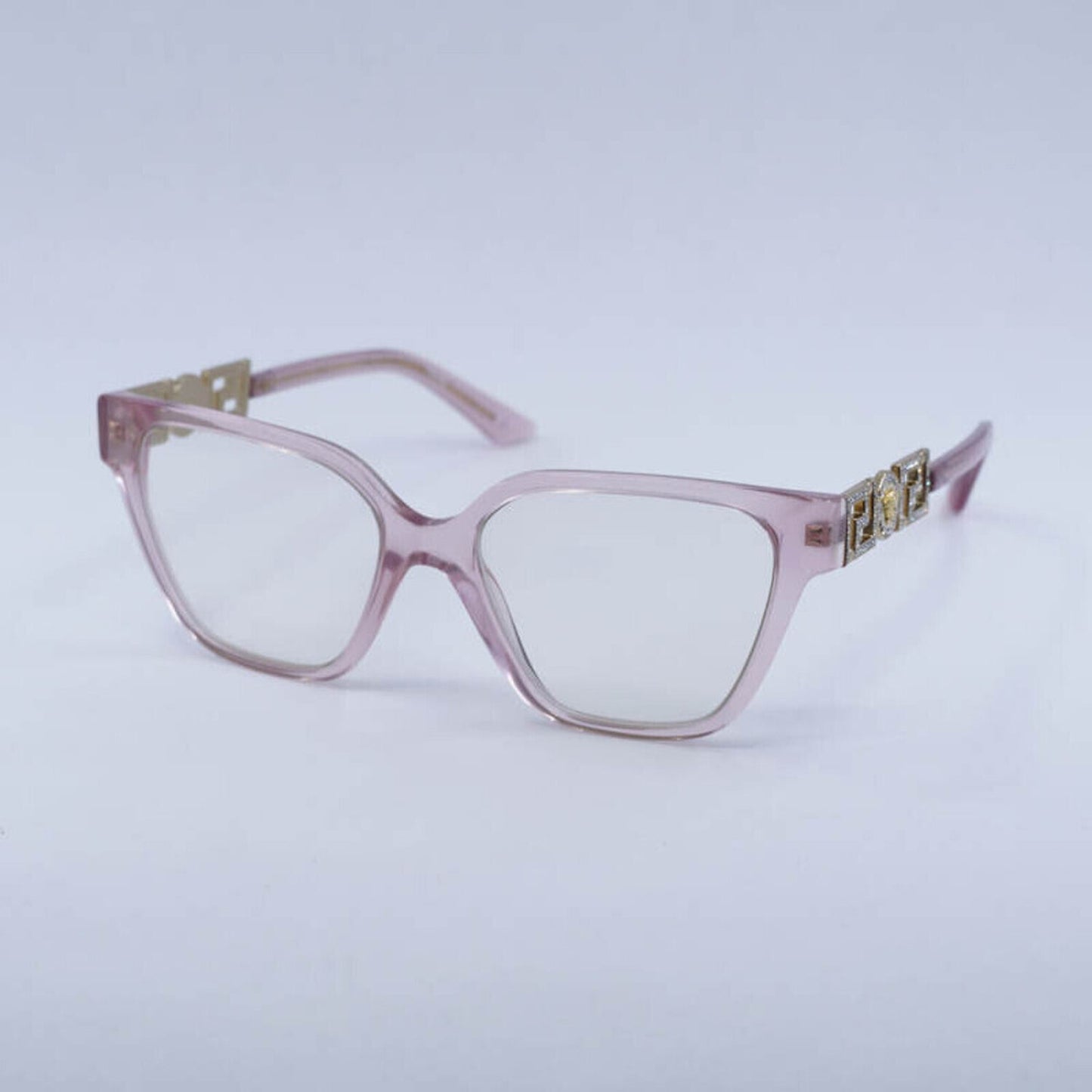 NEW Versace VE3358B 5472 Transparent Pink Sunglasses Authentic