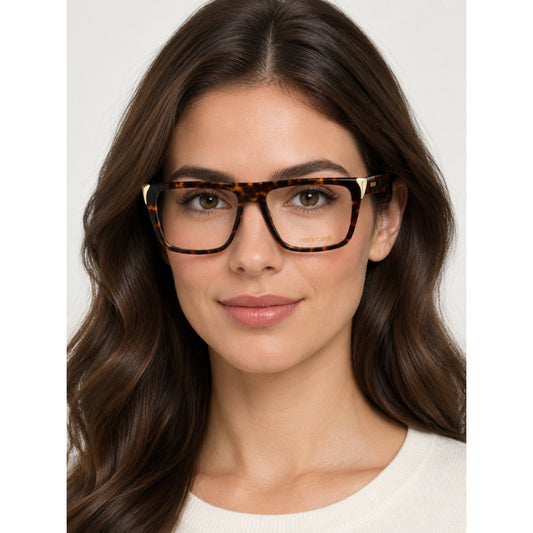 NEW Roberto Cavalli VRC107M 0743 Shiny Brown Havana/Yellow Sunglasses Authentic
