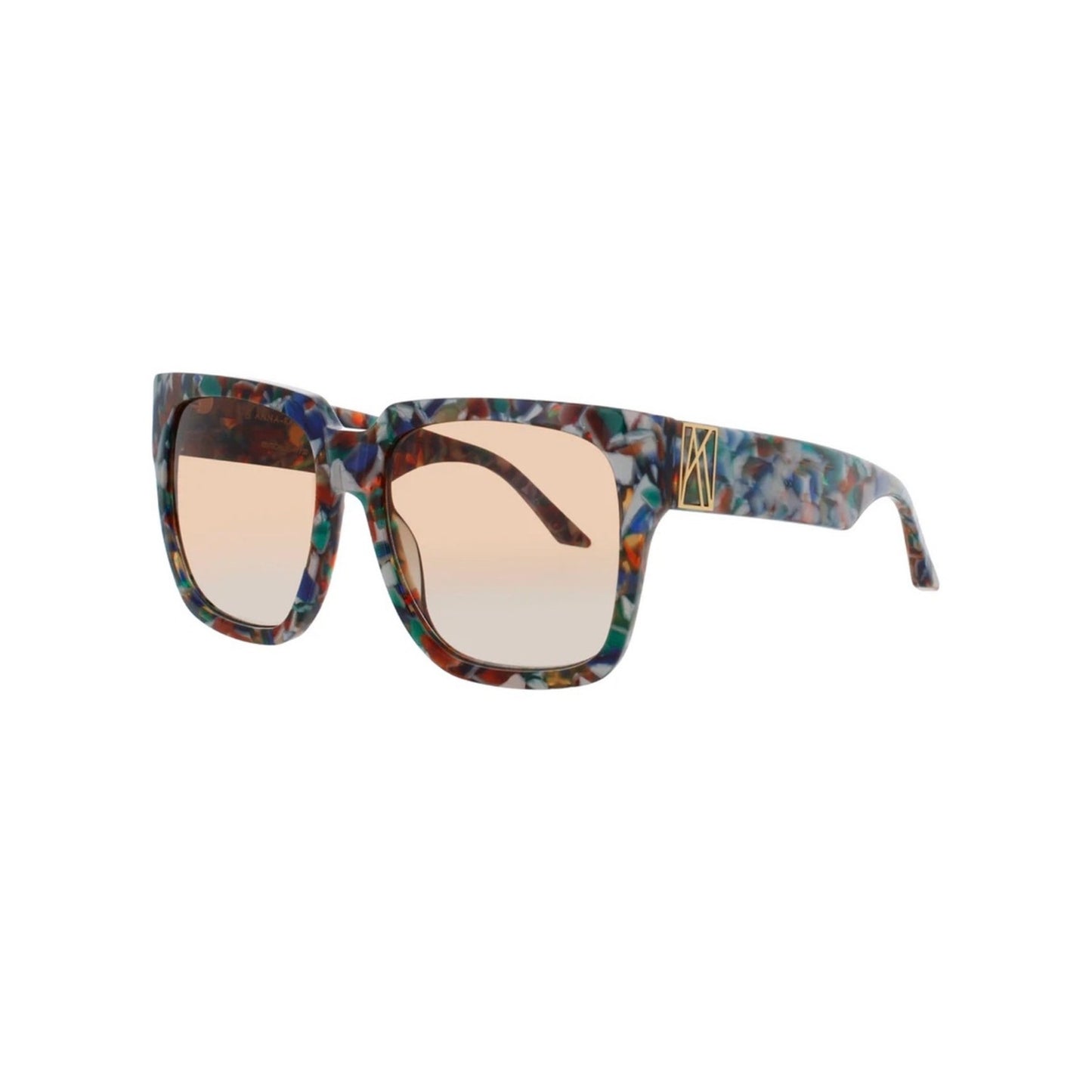 New Anna Karin Karlsson Coco Stories Summer Multicolor Square Women Sunglasses