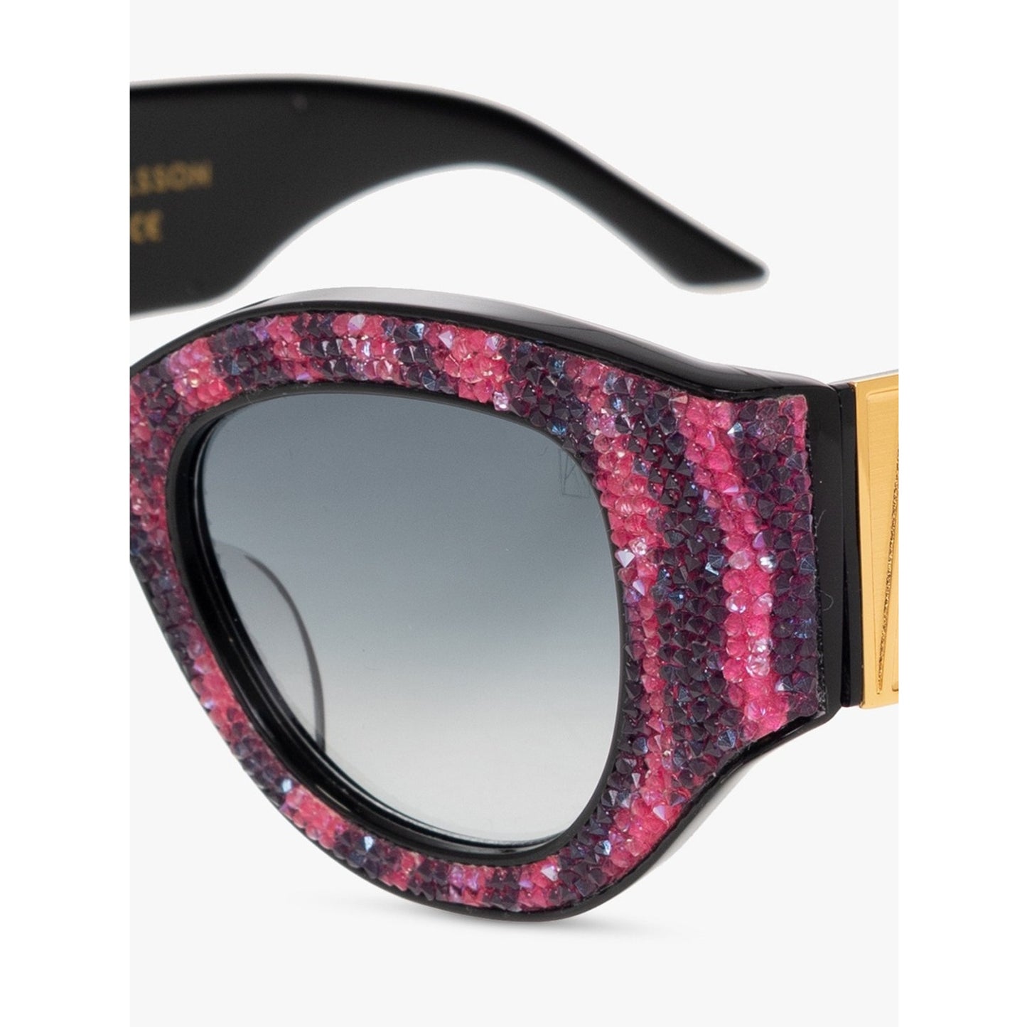 New Anna Karin Karlsson Lucky Goes To Vegas Cerise Zebra Sunglasses Authentic