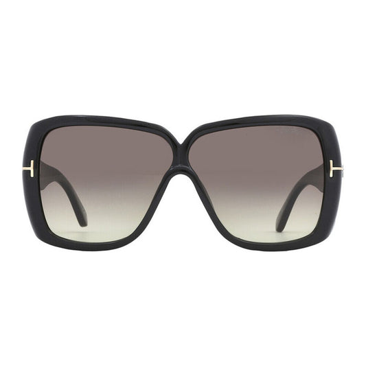 NEW Tom Ford FT1037 01B Shiny Black Sunglasses Authentic