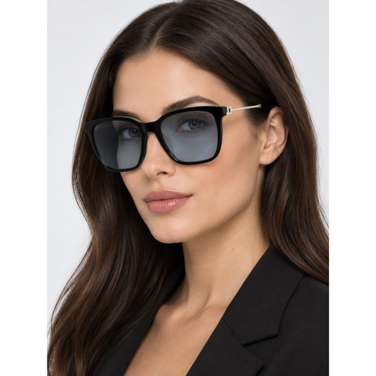 NEW TIFFANY & CO TF4244D 80019S BLACK Sunglasses Authentic