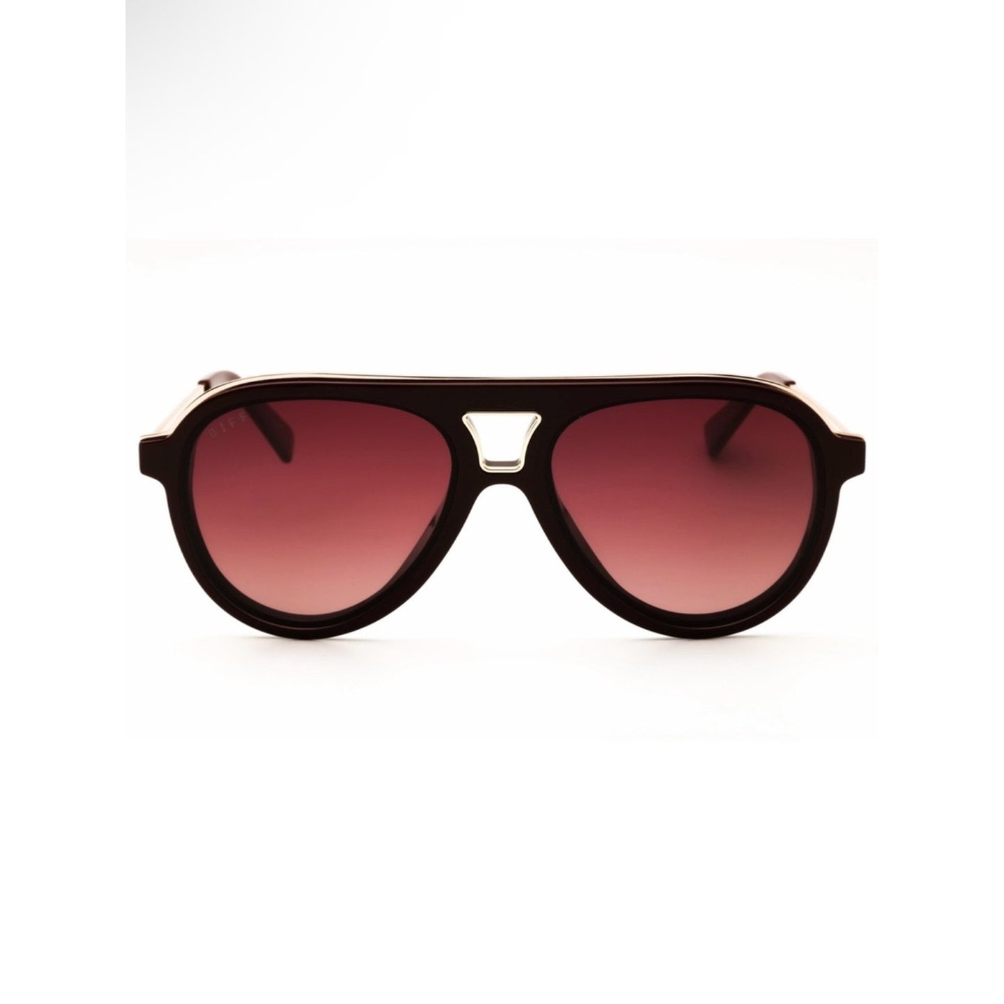 NEW DIFF Eyewear TOSCAIII DE01-0765 Rugby Red Sunglasses Authentic